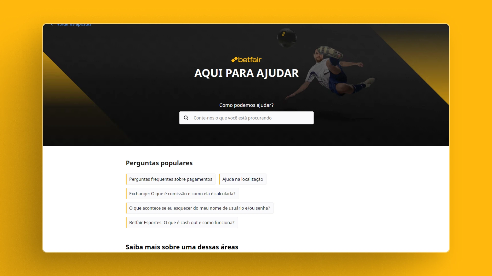 screenshot ajuda betfair
