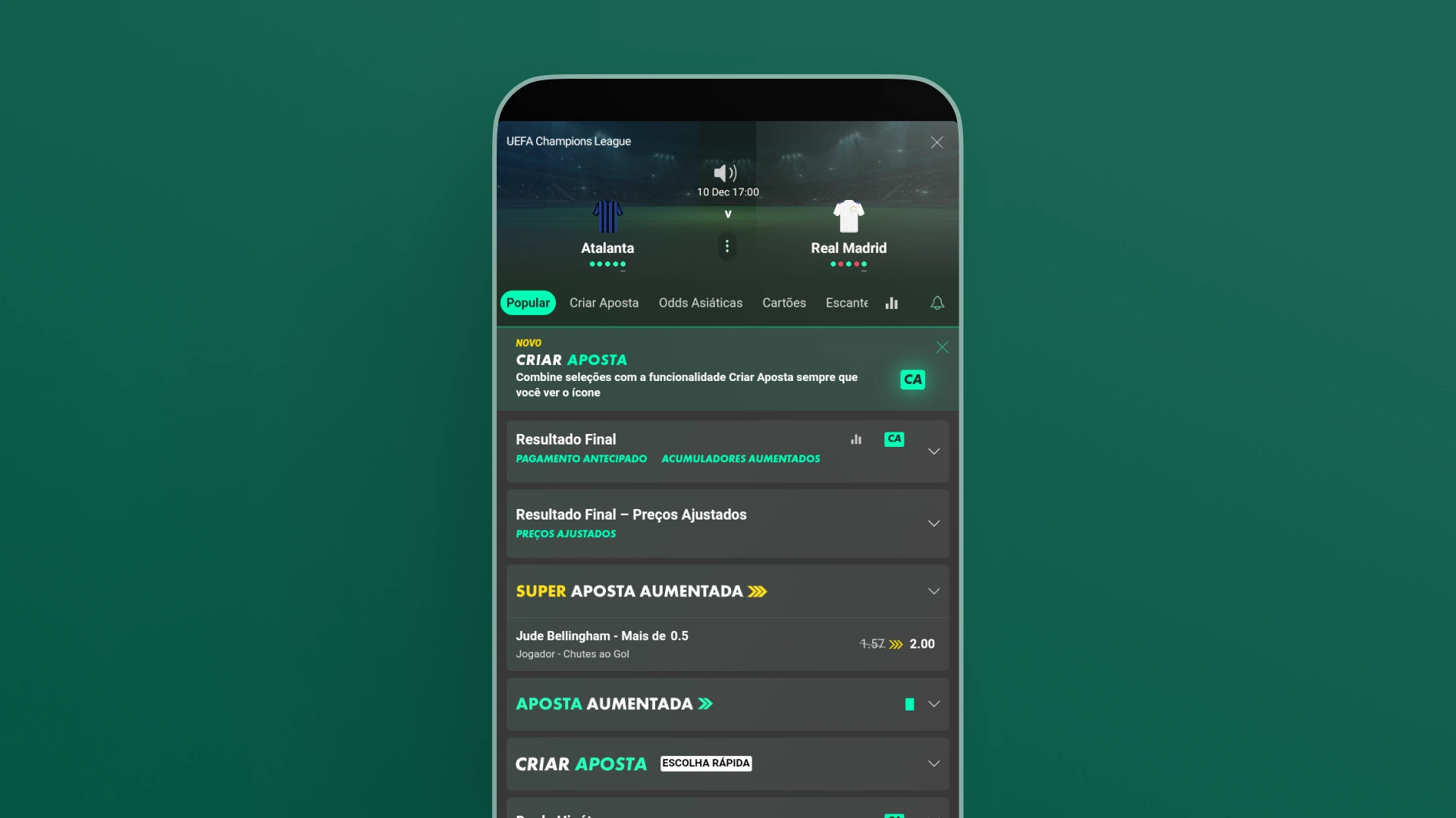 screenshot aposta passo 4 bet365