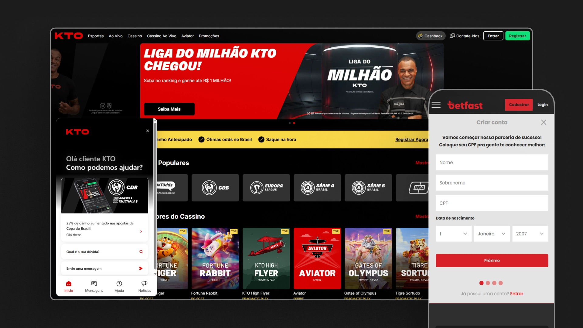 screenshot cadastro betfast