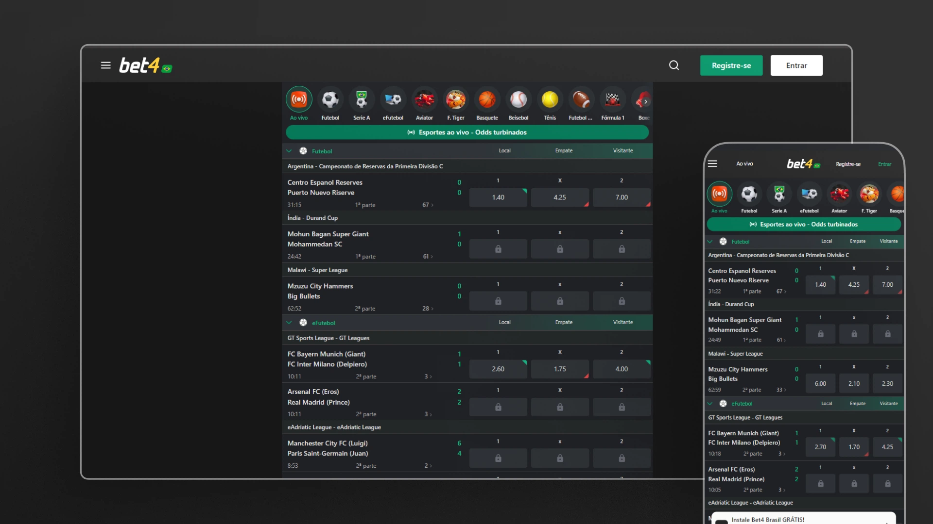 screenshot futebol ao vivo bet4