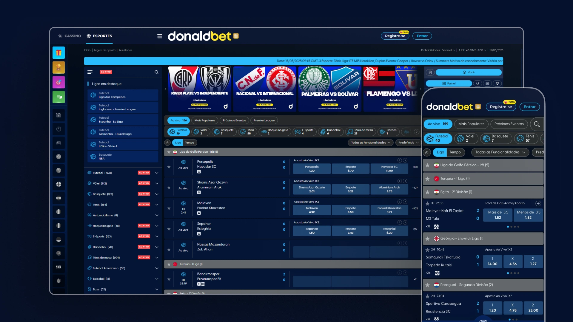 screenshot futebol ao vivo donald bet