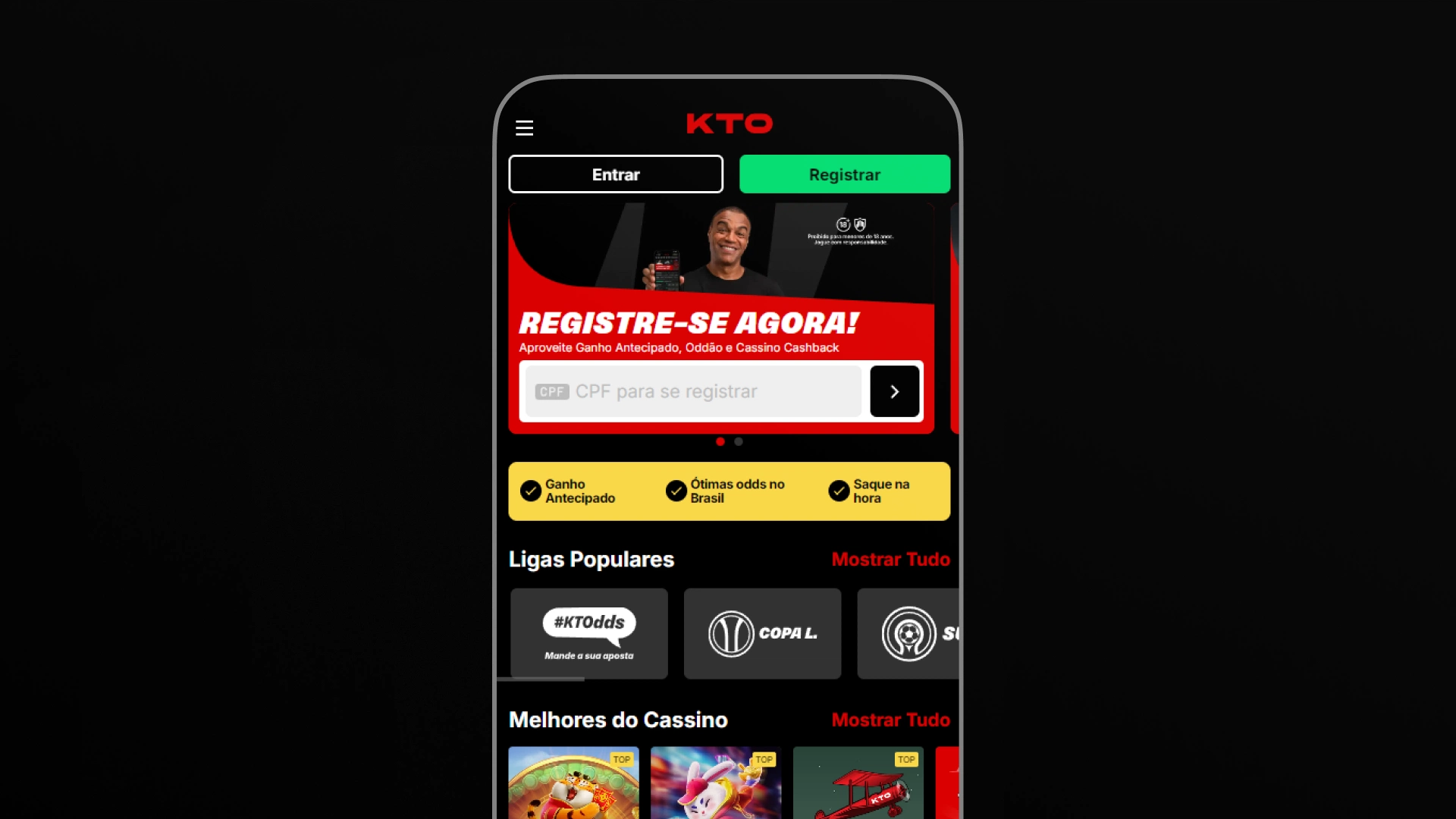 screenshot mobile home app kto