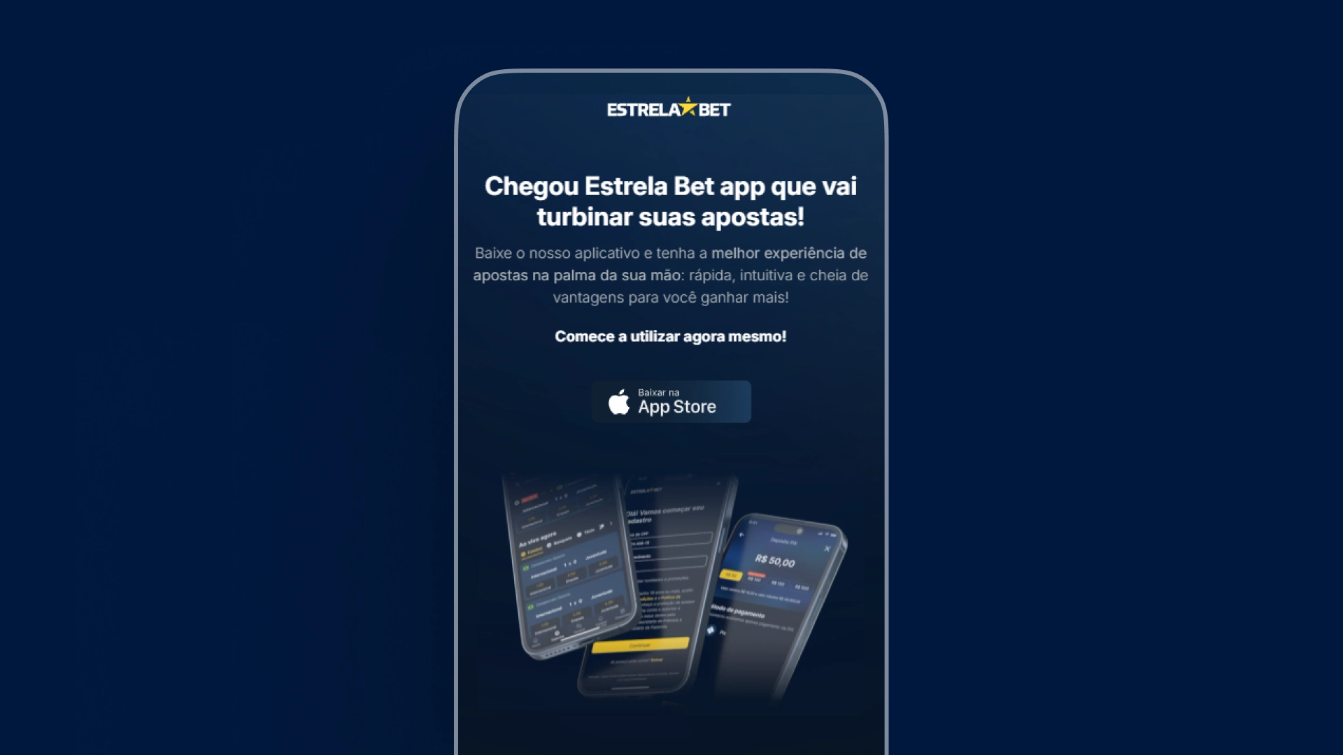 screenshot mobile instalaçao app estrela bet