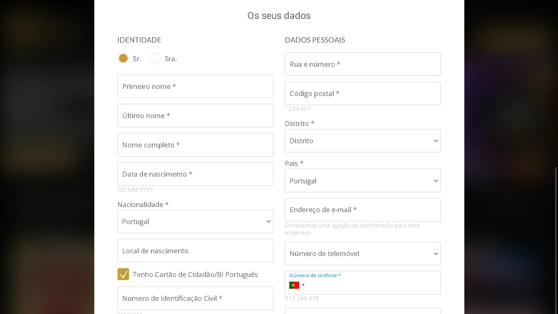 imagem captura mostra página de bônus de registro da Esc Online