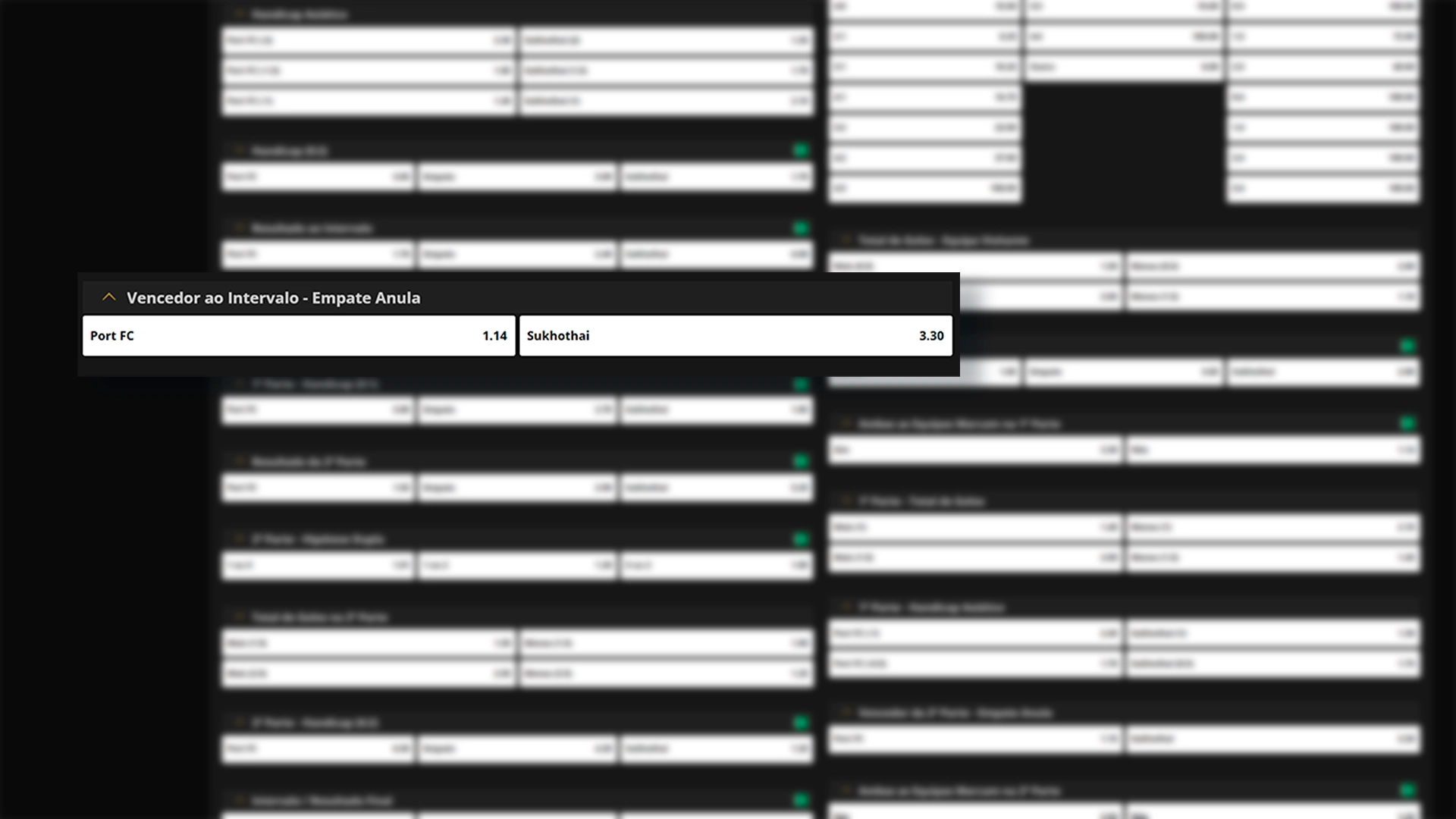 Print mostra página de apostas empate anula apostas na Esc Online