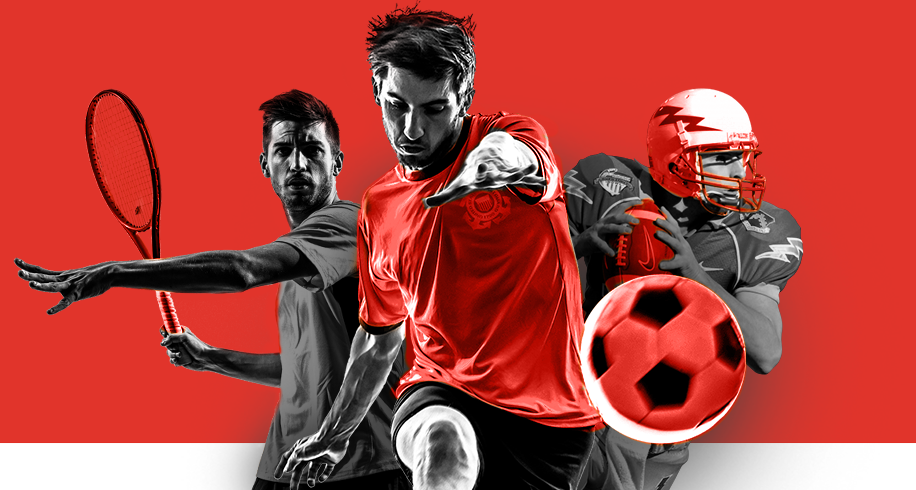 Imagem mostra jogadores de diversas modalidades esportivas
